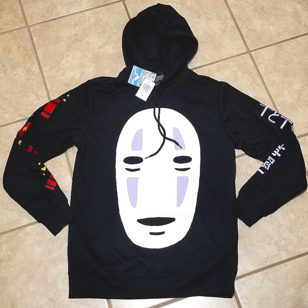 Studio Ghibli Spirited Away No Face Long Hoodie